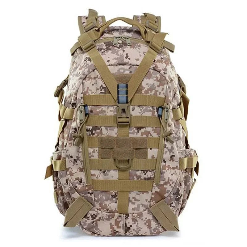 40L Tactical Backpack for Men Camping Hiking Backpacks Reflective Outdoor Travel Bags Survival Molle Climbing Rucksack Bag - M & M Global