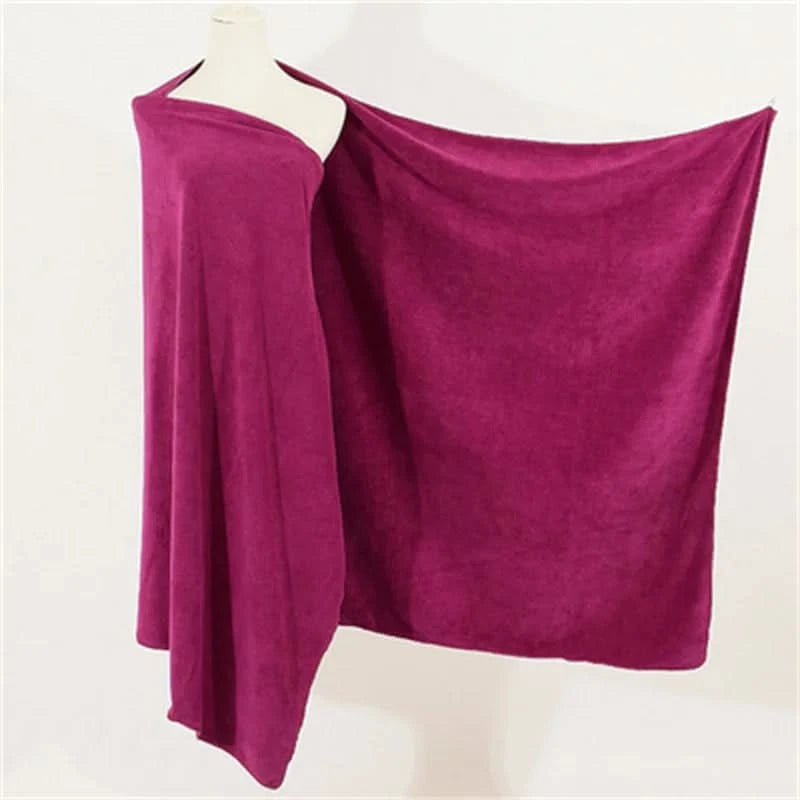 Enlarge and thicken microfiber bath towel, super soft, super absorbent and quick-drying towel - M & M Global