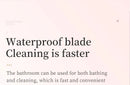 Women's 2-in-1 Dual-Head Electric Razor Painless Bikini Trimmer Wet/Dry Use Detachable Head for Ladies Pubic Hair Shaver