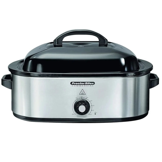 18 Quart Roaster Oven, Food Warmer, Stainless Steel (32921) - M & M Global