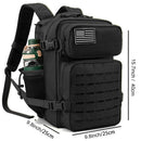 25L Tactical Backpack Outdoor Bag Fitness Backpack MOLLE Backpack Women's/Men's Hiking Survival Backpack Men's Dual Cup Holder - M & M Global
