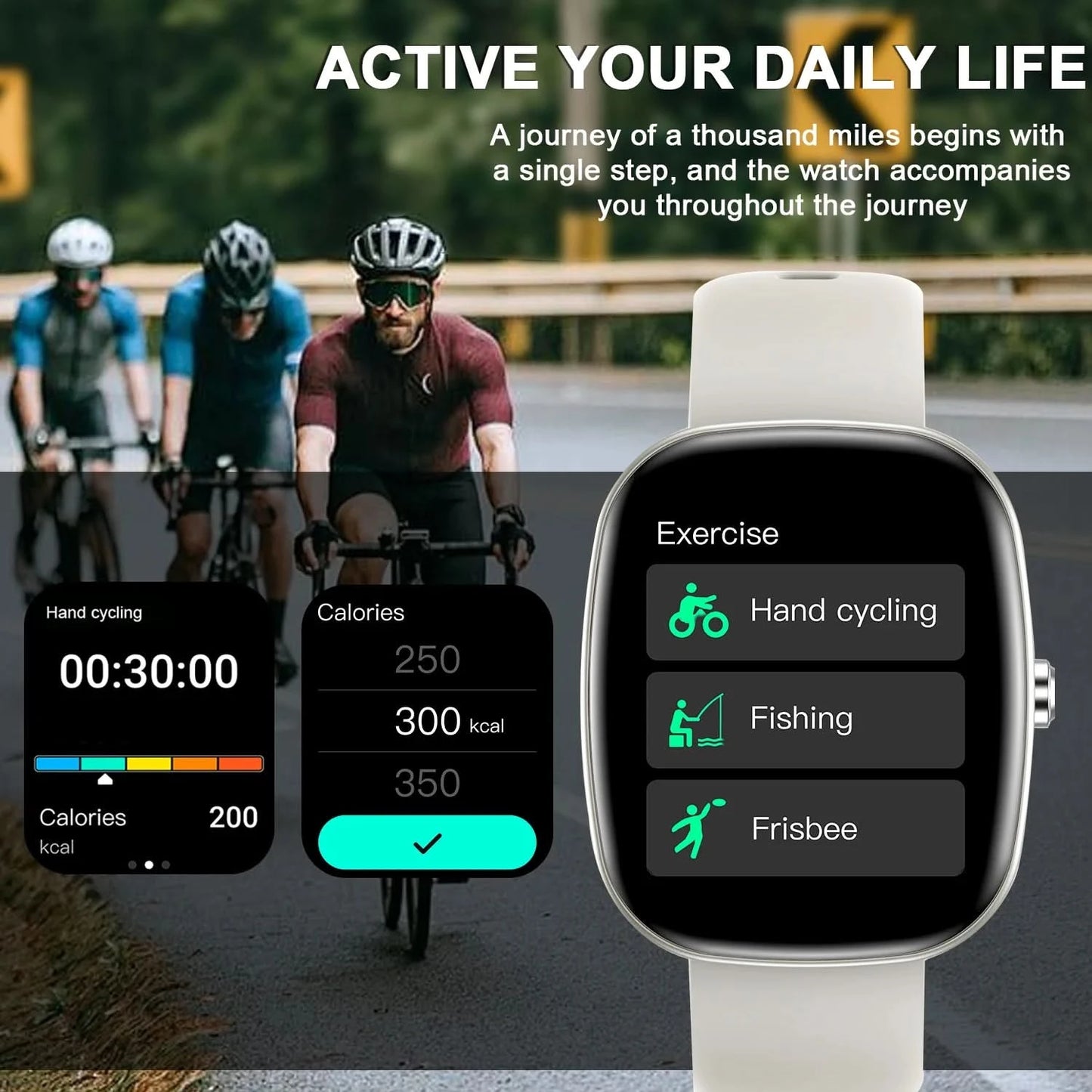 Smart watch, custom wallpaper, call reminder/rejection, multiple sports modes, music playback, unisex, suitable for iOS/Android