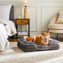 JHK Orthopedic Dog Bed Memory Foam Pet Bed for Small Dogs & Cats with Washable Removable Cover Non-Slip Base Waterproof Liner