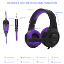 Wired Gaming Headset with Mic Noise Isolating Over-Ear, PC/PS4/PS5/Xbox Compatible, Volume Control, 3.5mm Audio Jack