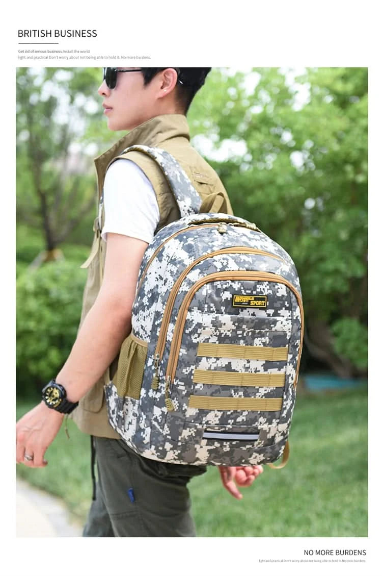 High Quality Large Capacity Outdoor Tactical Backpacks Waterproof Multi Functional hiking bag Outdoor Trekking  Camping Backpack - M & M Global