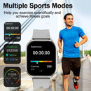 Smart watch with full touch screen, call, message reminder and other functions, compatible with iPhone/Android phones