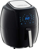 1700-Watt 5.8-QT 8-in-1 Digital Air Fryer with Recipe Book, Black - M & M Global