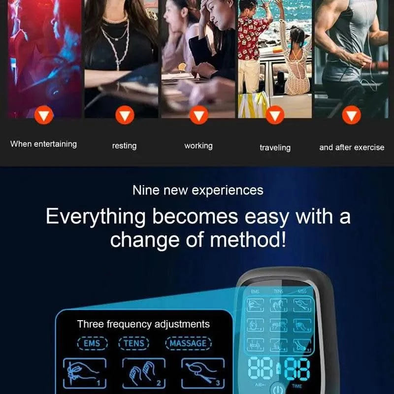 Cervical Massage Machine Electric Micro-Current Massage Machine For Neck Multi-Functional Muscle Exercise Massager For Travel - M & M Global