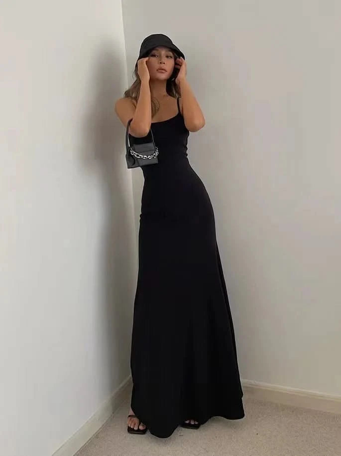 Summer Sexy Bodycon Long Dress Womens Y2k Clothes Sleeveless Sundress Evening Backless Dresses for Women Aesthetic 2024 - M & M Global