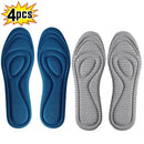 NEW 4Pcs Memory Foam Orthopedic Insoles for Shoes Antibacterial Deodorization Sweat Absorption Insert Sport Shoes Running Pads - M & M Global