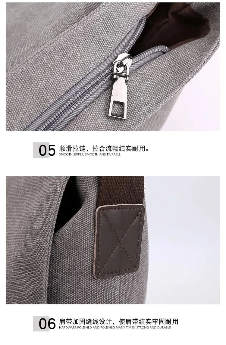 Men's multi-functional shoulder bag, leisure large capacity business travel bag, fashionable storage sling bag - M & M Global