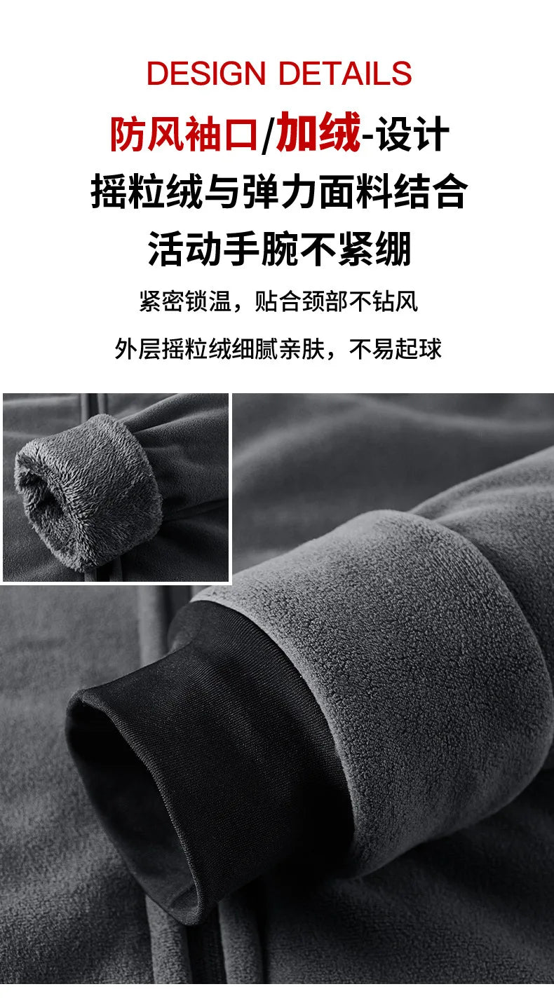 Men's Warm Jacket, Sports Hooded Sweatshirt, Oligon Fabric Coat, High-quality Design, Warm Coat with Fashionable Hood 2025 New
