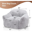 Light Grey Beanbag Chair Bean Bag Chairs for Adults Bean Bags Giant Bag Sofa with Spacious Cushion Bag Couch - Best