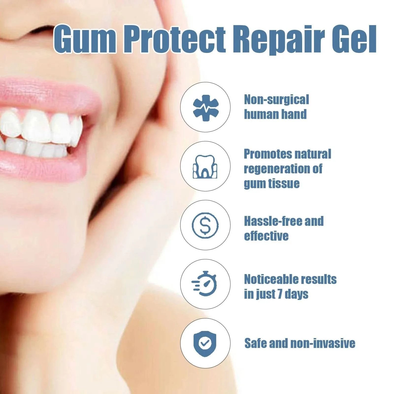 5-Pack Dental Repair Gel Relieves Inflamed Gums and Reduces Bad Breath Deep Clean Tooth Dirt Care Gums Fresh Breath Care Gel - M & M Global