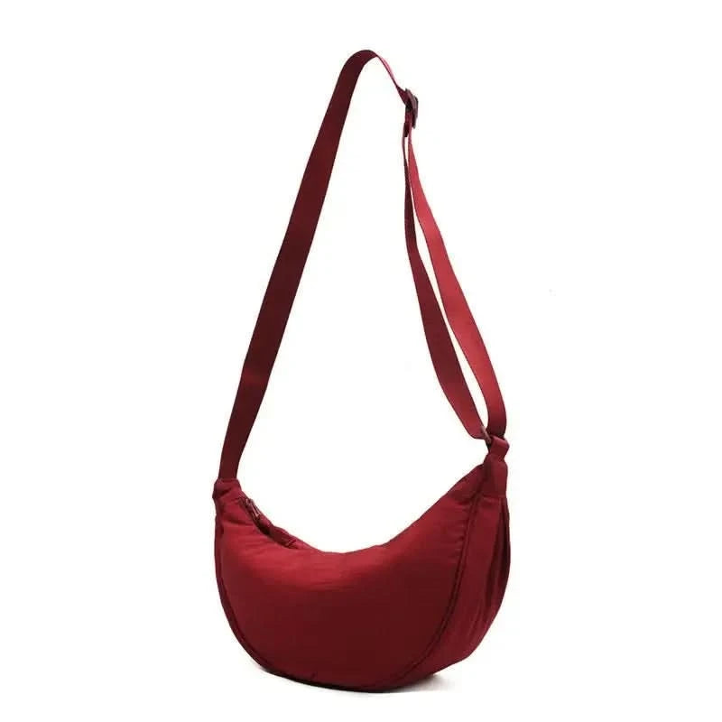 Simple Design Women's Messenger Bag Fashion Ladies Nylon Hobos Small Shoulder Bags Vintage Female Girls Purse Cloth Handbags - M & M Global