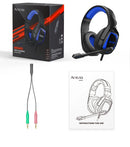 3.5mm Wired Gaming Headset with Microphone, Noise Isolating Over-Ear Design, Volume Control, Compatible with PS4/PC/PlayStation