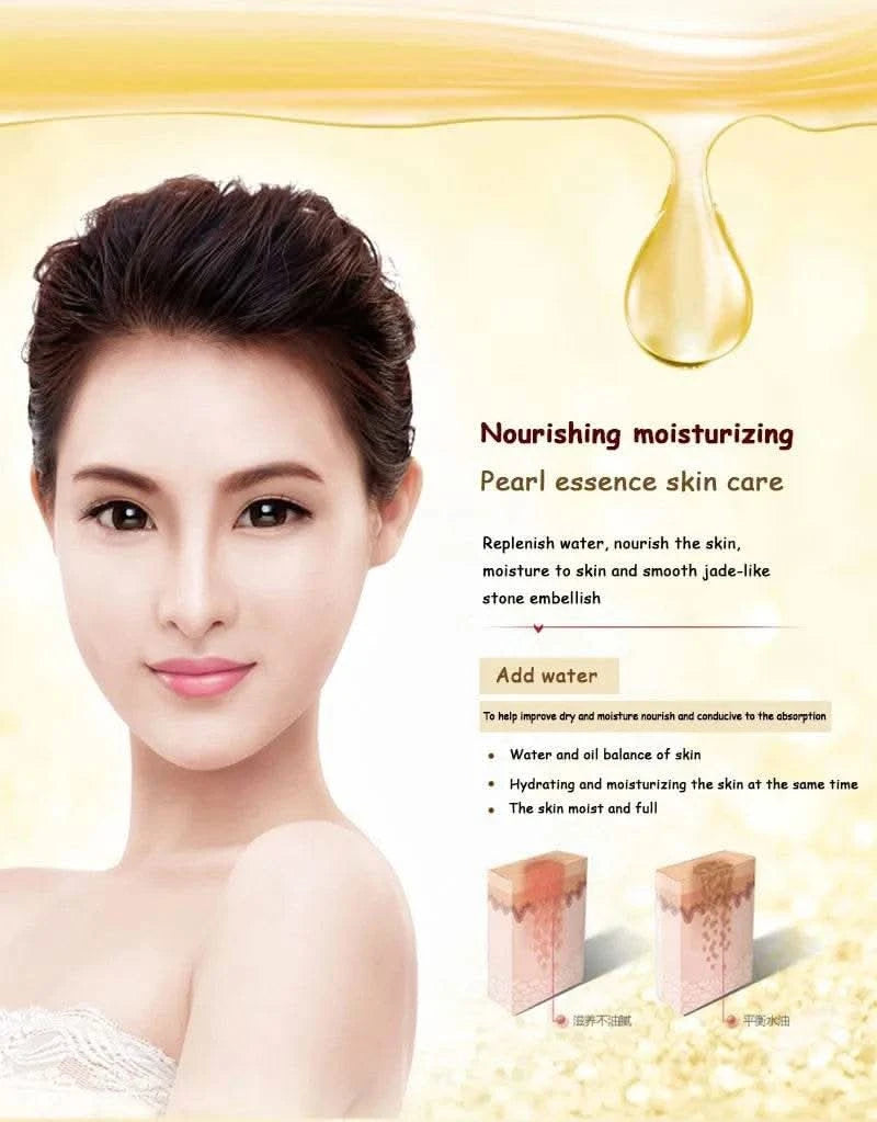BIOAQUA Pure Pearl Face Skin Care Sets Facial Cream Eye Cream Firming Anti Dark Circles Moisturizing Brightening skincare Set - M & M Global