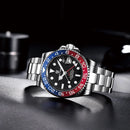 PAGANI DESIGN PD-1662 Luxury GMT Men Mechanical Wristwatch Sapphire Glass Stainless Steel 100M Waterproof Automatic Watches - M & M Global