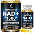 NAD+ and Resveratrol Supplement To Help Support Cell Regeneration, Natural Energy, Focus and Memory - M & M Global