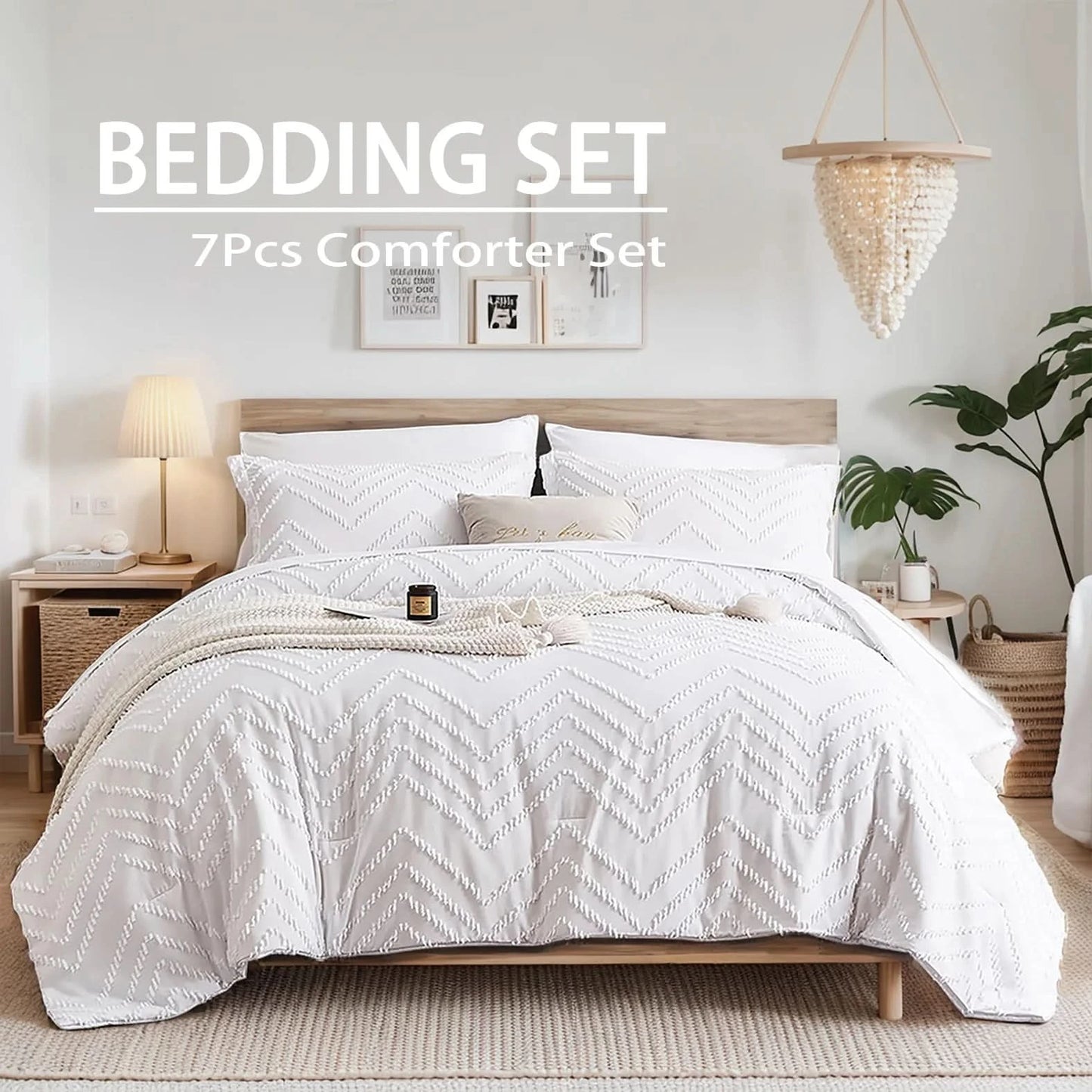 7-Piece Floral Quilt Set – Soft & Comfortable Bedding for All Seasons, Elegant Cut Flower Design, Home Décor, Ideal Gift for Any Occasion
