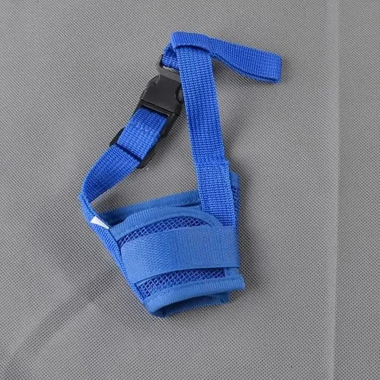 Pet Dog Adjustable Bark Bite Mesh Mouth Muzzle Grooming Anti Stop Chewing for Small Dogs Nylon Belt Dog Accessories Pet Products - M & M Global