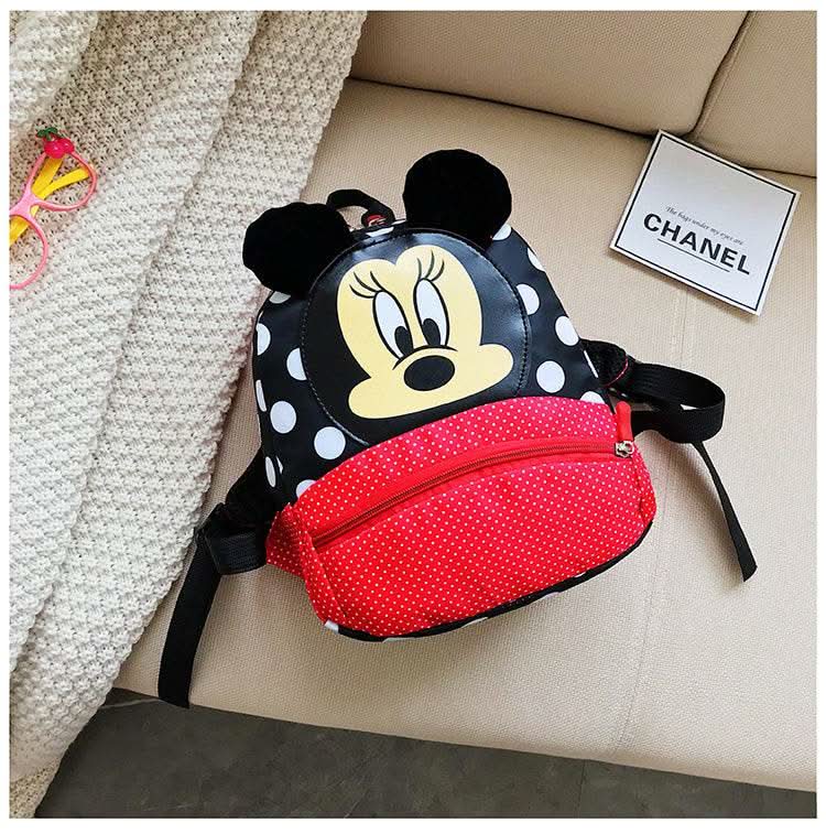 Disney Cartoon Backpack For Baby Boys Girls Minnie Mickey Mouse Children Lovely Schoolbag Kindergarten Schoolbag Kids Gift - M & M Global