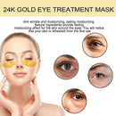 60PCS 24K Gold Eye Mask Anti Dark Circles Removal Eyes Bags Moisturizing Firming Eye Patches Eyes Skin Care Products - M & M Global
