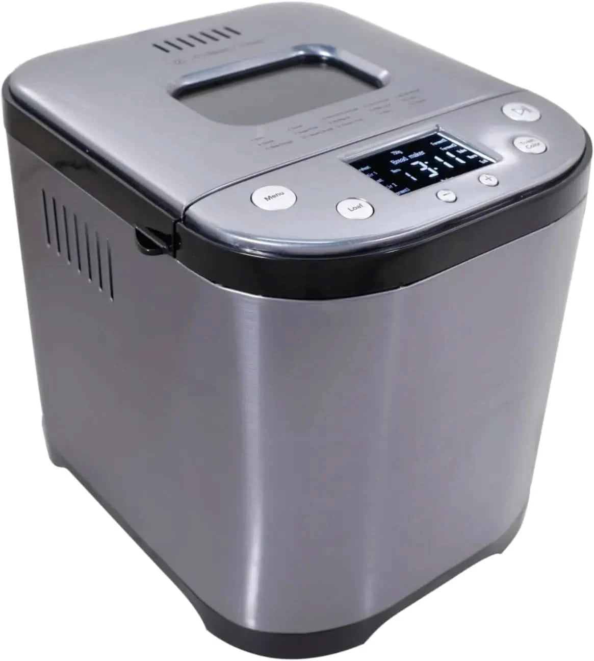 Bread Maker Machine with Nonstick Bowl, Bread Hook, Measuring Cup & Spoon. 15-in-1, Gluten-Free Bread, Cake& Yogurt, 3 Crust Col - M & M Global