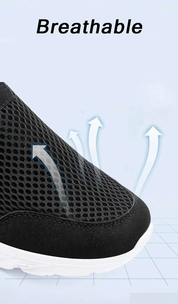 2023 Lightweight Men Casual Shoes Breathable Slip on Male Casual Sneakers Anti-slip Men's Flats Outdoor Walking Shoes Size 39-47 - M & M Global
