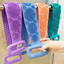 Body Sponge Silicone Brushes Bath Towels Scrubber Rubbing Back Peeling Massage Shower Belt Extended Skin Clean Brushes - M & M Global