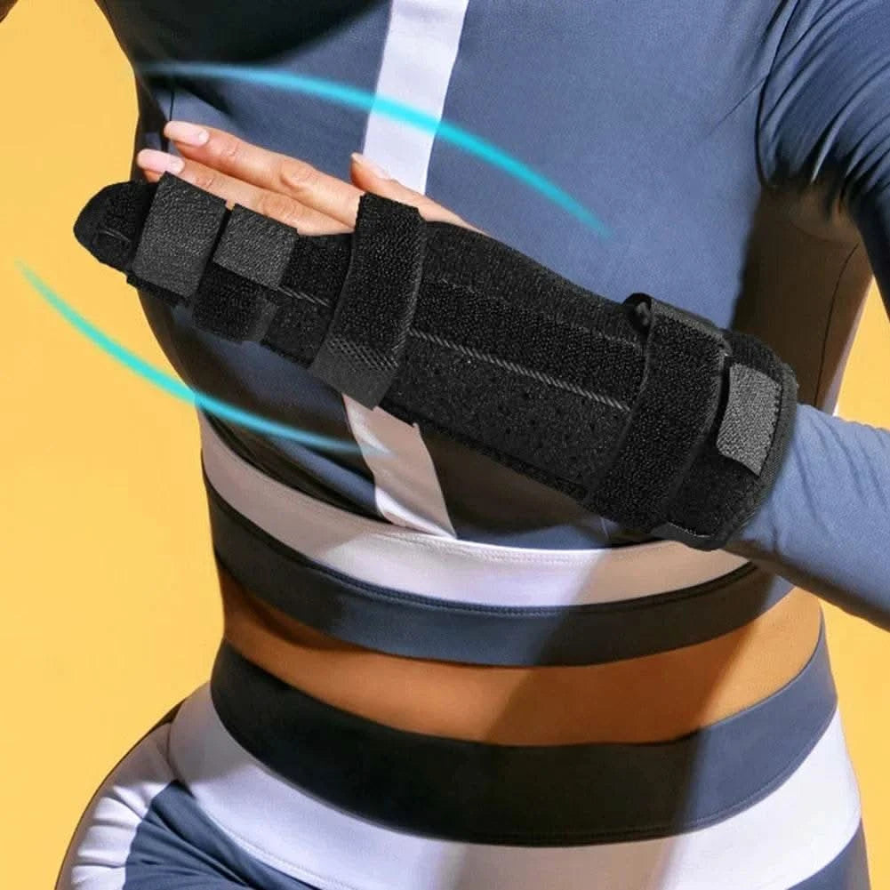Adjustable Compression Finger Holder Protector Brace Sports Wrist Thumbs Hands Arthritis Splint Support Protective Guard - M & M Global