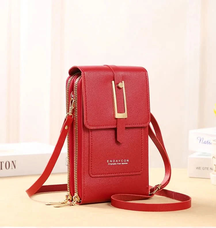 Touch Screen Cell Phone Messenger Bags Women Purse and Handbag Mini Shoulder Bag Pink Small Hand Bag Crossbody for Women  bolsos - M & M Global