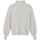 2025 Winter Imitate Mink Wool Hot Fleecing Female Turtleneck Elastic Casual Sweater Women Knitted Tops Pullovers Soft  Warm