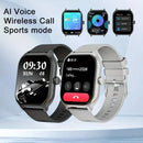 Smart watch with full touch screen, call, message reminder and other functions, compatible with iPhone/Android phones