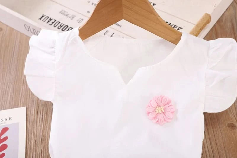 New Summer Fashion Baby Clothes Suit Children Girls Vest Shorts 2Pcs/Sets Toddler Clothing Infant Casual Costume Kids Tracksuits - M & M Global