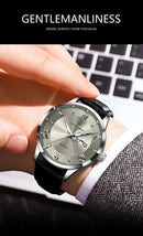 POEDAGAR Top Luxury Watch For Men Military Waterproof Luminous Date Week Man Wristwatch Leather Men's Quartz Watches Sport Reloj - M & M Global