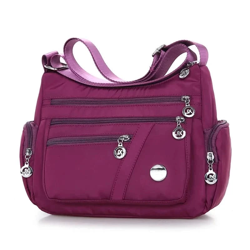 Large Capacity Women Crossbody Bag Waterproof Tote Casual Nylon Shoulder Bag Purse Handbag Lightweight Travel Messenger Bag - M & M Global
