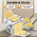 Electric Pasta Maker Machine, 135W Spaghetti Roller Noodle Pressing Machine, 410 Stainless Steel Electric Noodle Maker, for Brea - M & M Global