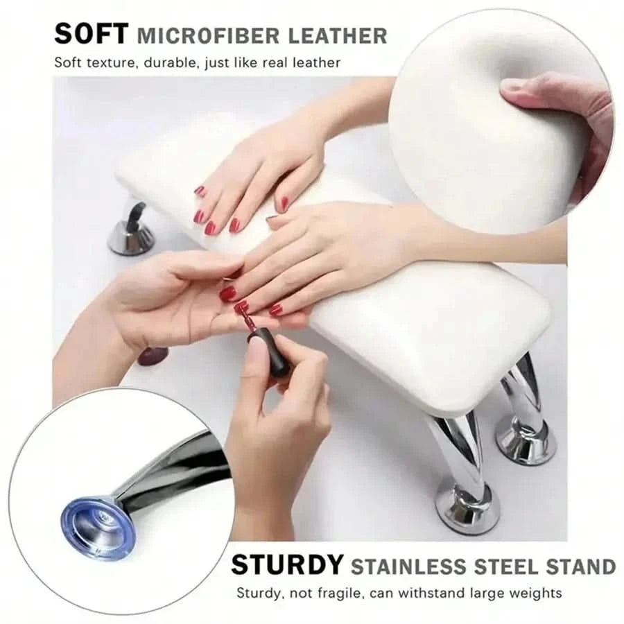 high quality professional large nail armrest arm pillow PU leather microfiber leather nail lamp nail pillow - M & M Global