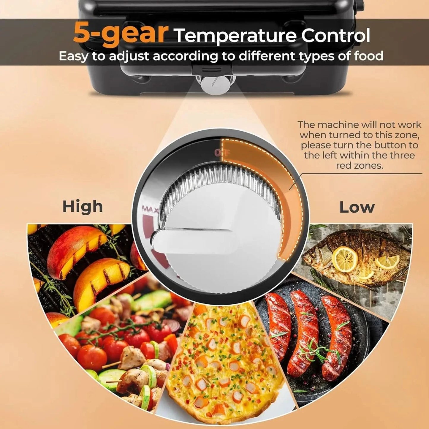 3 in 1 Waffle Maker, 1082W Electric Panini Press Grill w/Non-stick Plates, Indicator Lights, Cool Touch Handle, Sandwich Maker w - M & M Global