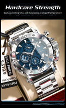 POEDAGAR Luxury Watch For Men Calendar Luminous Waterproof Man Clock Male Chronograph Stainless Steel Men's Quartz Watches Reloj - M & M Global