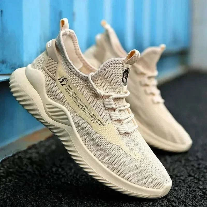 2024 Men Tennis Shoes New Fashion Spring and Autumn Leisure Walking and Running Breathable Flat Bottom Gym Sports Men Sneakers - M & M Global