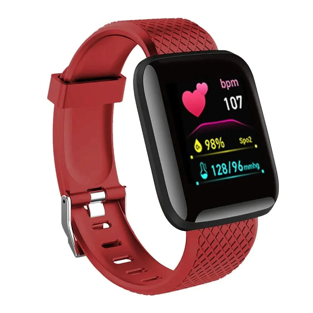 Multifunction Smart Watch For Men Women Kids Message Remind Music Control Sport Step Calories D13 Smartwatch Alarm Clock 116Plus - M & M Global