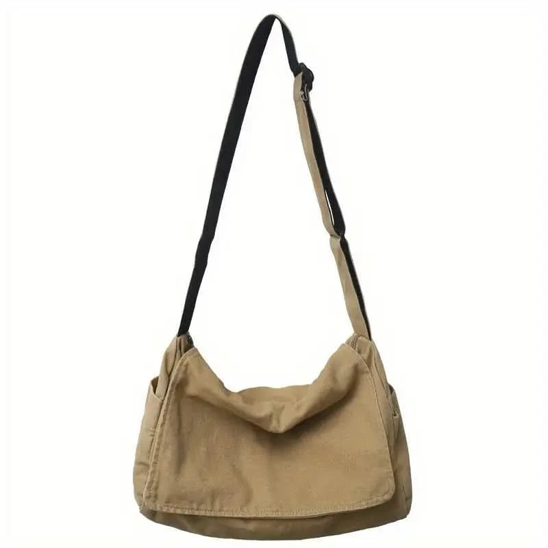 Women's Messenger Bag Vintage Handbag Canvas Teenager Shoulder Tote Bags Casual Handbag Crossbody Handbags - M & M Global