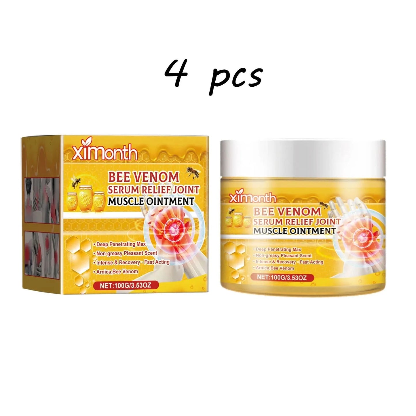 Ximonth Bee Venom Body Care Cream Relief Discomfort Soreness Waist Knee Joint Care Gentle Massage Body Muscle Care Cream - M & M Global