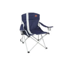 Ozark Trail Big And Tall Chair Adult Blue with Cup Holders Outdoor Camping Furniture