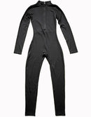 Womens Yoga Jumpsuits Long Sleeve Thin Slim Fit Stretch One Piece Playsuits Romper Sexy Fitness Female Basic Zipper Sportwears