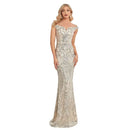Luxury Sequin Saudi Evening Dresses One Shoulder Long Elegant Floor-Length Arabic Women Formal Prom Party Mermaid Gowns