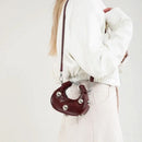 Retro Versatile Ladies Mini Handbag Women Big Rivet Personality Luxury Designer Crossbody Bags for Women Streetwear Shoulder Bag - M & M Global
