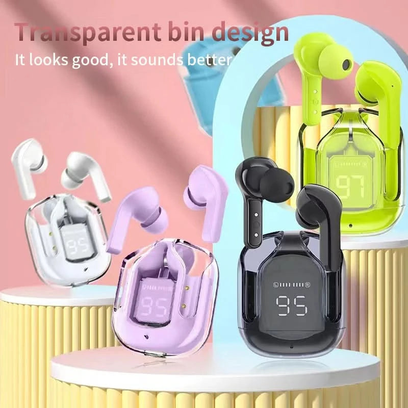 GREATWALL Wireless Headphones TWS Earphones Touch Control Noise Reduction Stereo Headsets Earbuds With Microphone